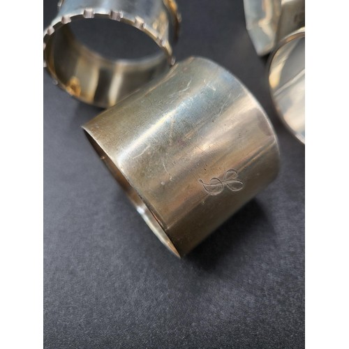 75 - Four Sterling Fully Hallmarked Napkin Rings (Weight113g)