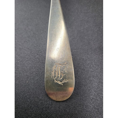 85 - Six Sterling Spoons Edinburgh Dated 1798 Stamped R.G for Robert Gray With Initials Which are Hard to... 