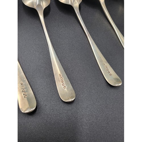 85 - Six Sterling Spoons Edinburgh Dated 1798 Stamped R.G for Robert Gray With Initials Which are Hard to... 