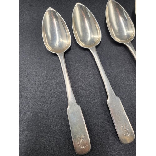 88 - Set of Six Sterling Silver Spoons Hallmarked Edinburgh 1810 & Makers Mark R.K Possibly Robert Ke... 