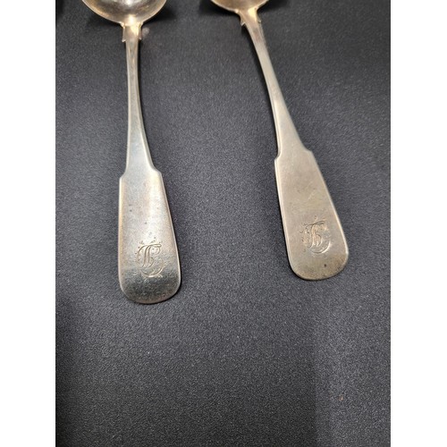 92 - Provincial Sterling Silver Basting Spoon Along With Two Small Ladles Large Spoon Made by Robert Keay... 