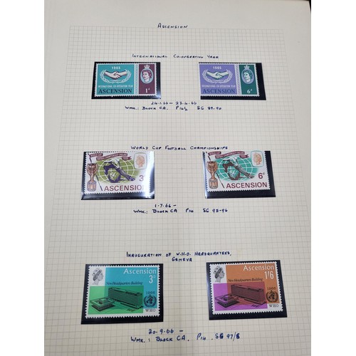 99 - Collection of Ascension Stamps & Other British Empire Stamps Very Good Collection