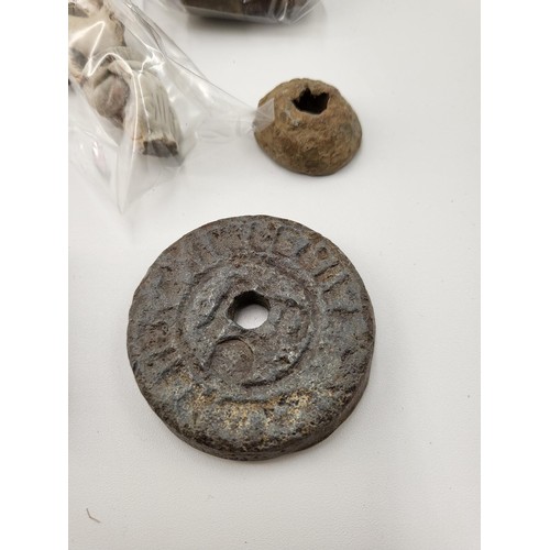 158 - Metal Detector Finds Includes Old Coins, Badges, Parts From Uniforms