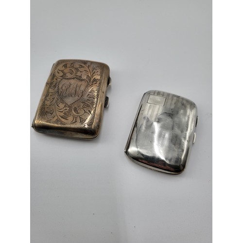 160 - Three Sterling Card Cases Two Smaller Ones Have Lots of Dents Larger Is Nice Condition (Combined Wei... 