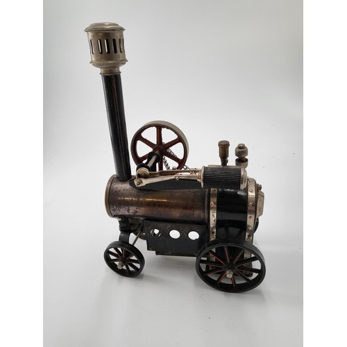 164 - Doll & Co Steam Engine Tractor with Traction Chain Complete With Burner Believed to Be German Ra... 