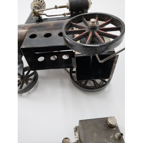 164 - Doll & Co Steam Engine Tractor with Traction Chain Complete With Burner Believed to Be German Ra... 