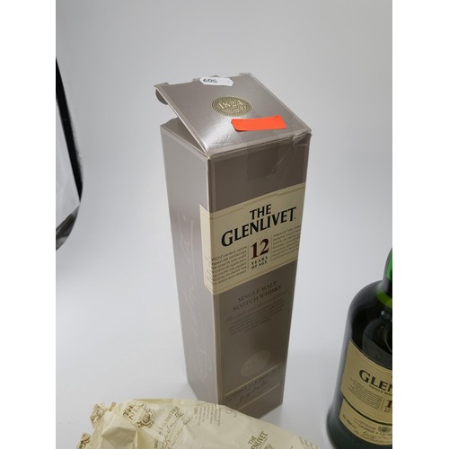 168 - Bottle of Glenlivet 12 Year old Single Malt Scotch Whisky  Full Sealed & Boxed