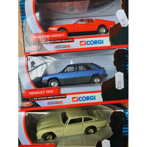 177 - Four Corgi Boxed James Bond 007 Cars All Good Condition