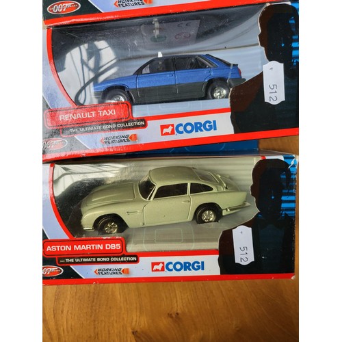 177 - Four Corgi Boxed James Bond 007 Cars All Good Condition