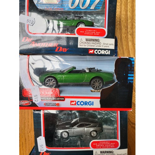 178 - Four Corgi Boxed James Bond 007 Cars All Good Condition