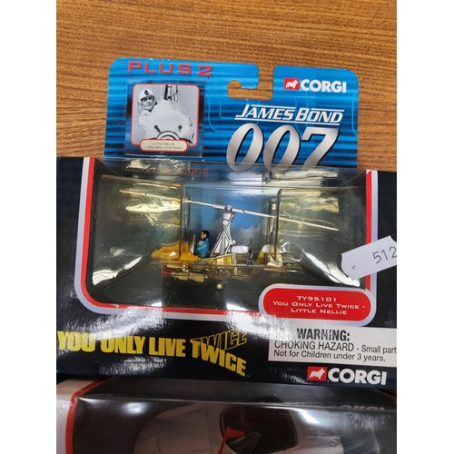 179 - Four Corgi Boxed James Bond 007 Vehicles All Good Condition