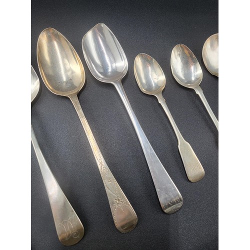 81 - Collection of Georgian Sterling Silver Flatware Various Hallmarks (Combined Weight 323g)