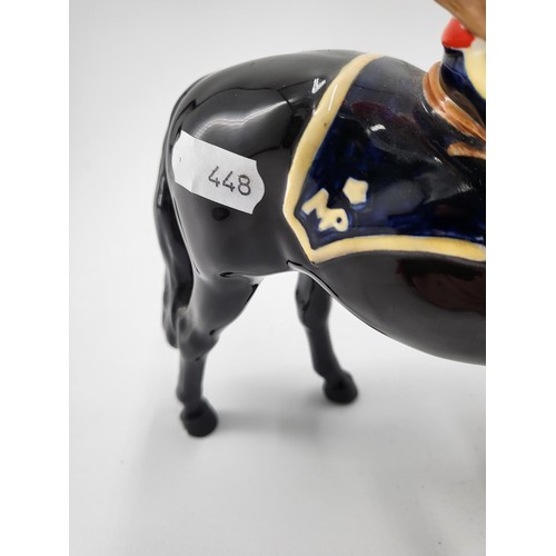 185 - Beswick Canadian Mounted Policeman Measures 21cm Tall Small Chip to Hoof