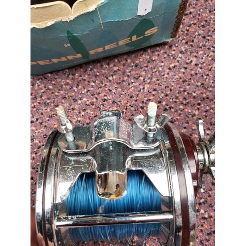 189 - Penn Senator 114-H Sea Fishing Reel Has Original Box But Bit Tatty