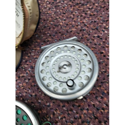 196 - Hardy Marquis Fly Reel in Good Condition with Spare Spool Not For The Reel