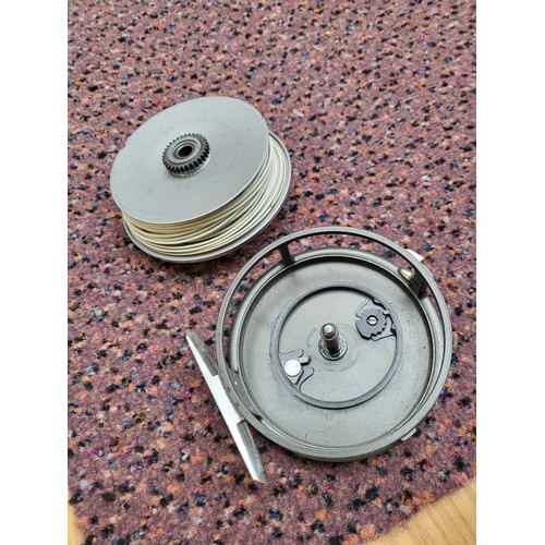 196 - Hardy Marquis Fly Reel in Good Condition with Spare Spool Not For The Reel