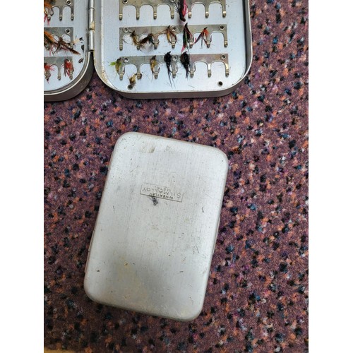 197 - Hardy Plastic Fly Box along with Three Wheatley Silmalloy Boxes & The Loch Leven Eyed Fly Box al... 