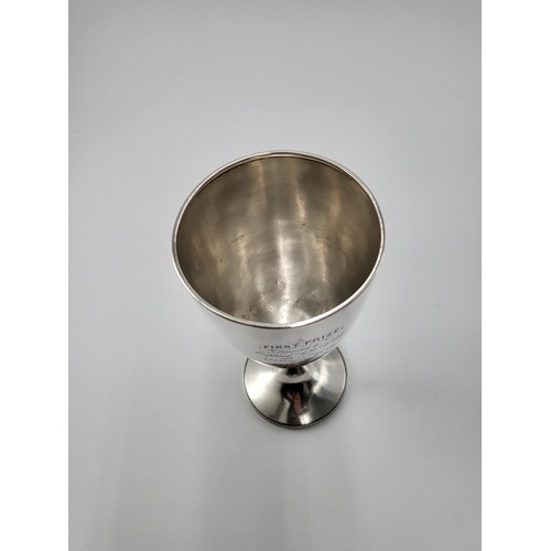 202 - Mappin Brothers Sterling Silver Goblet Presented to No 1 Company of The Governor General's Foot Guar... 