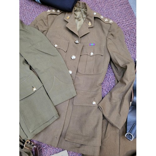 237 - Militaria Uniforms of a Captain Who Served at The Royal Army Educational Corps There Is Three Jacket... 