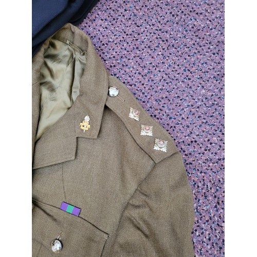 237 - Militaria Uniforms of a Captain Who Served at The Royal Army Educational Corps There Is Three Jacket... 