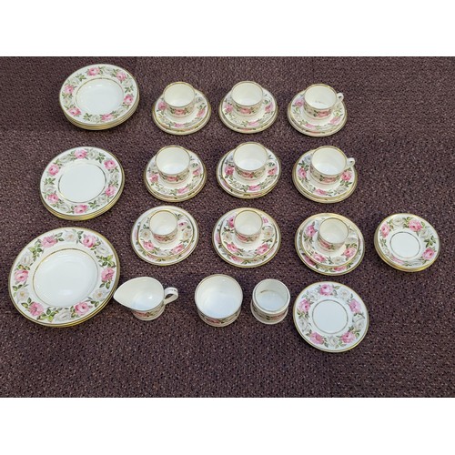 240 - Royal Worcester Royal Garden Part Dinner Set Fifty Pieces in Total All in Good Condition Coffee Pot ... 