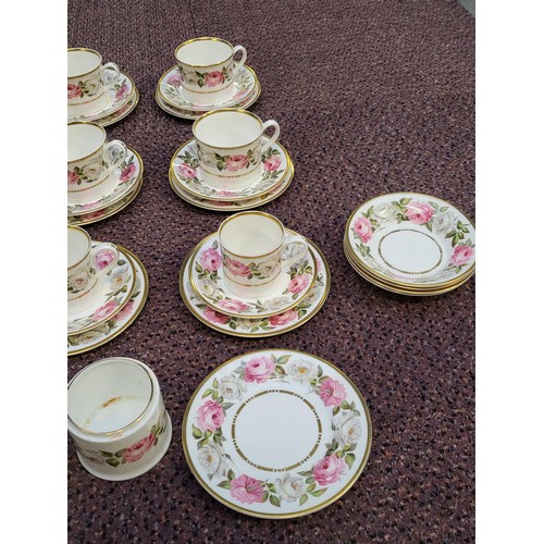 240 - Royal Worcester Royal Garden Part Dinner Set Fifty Pieces in Total All in Good Condition Coffee Pot ... 