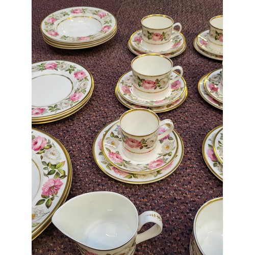 240 - Royal Worcester Royal Garden Part Dinner Set Fifty Pieces in Total All in Good Condition Coffee Pot ... 