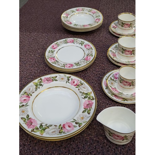 240 - Royal Worcester Royal Garden Part Dinner Set Fifty Pieces in Total All in Good Condition Coffee Pot ... 