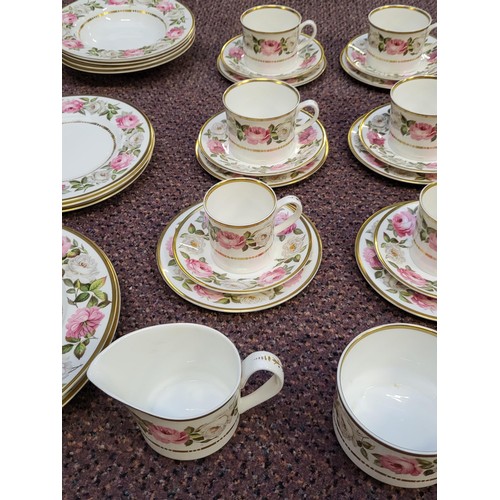 240 - Royal Worcester Royal Garden Part Dinner Set Fifty Pieces in Total All in Good Condition Coffee Pot ... 