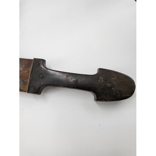 247 - 19th Century Caucasian Military Point Kindjal or Bebut Item is In Relatively Good Condition The Sued... 