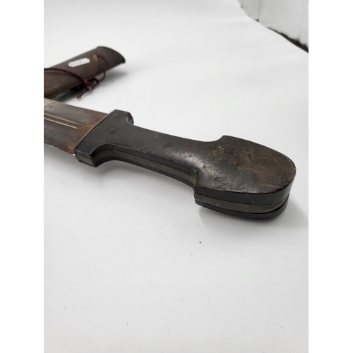 247 - 19th Century Caucasian Military Point Kindjal or Bebut Item is In Relatively Good Condition The Sued... 