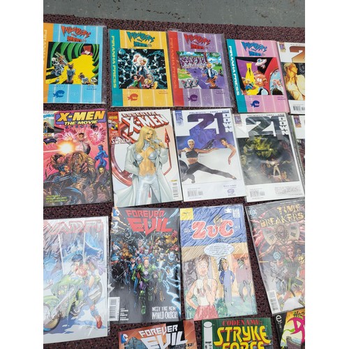 207 - Collection of Comics/Magazines Includes 21Down, X-Men, Invaders From Home