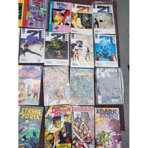 207 - Collection of Comics/Magazines Includes 21Down, X-Men, Invaders From Home