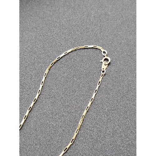 253 - 9ct Gold Rennie Macintosh Necklace & Pendant Chain Measures 46cm Long Unclasped Pendant Measures... 