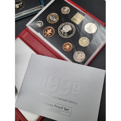 273 - Five Coin Proof Sets Includes 1991, 1994, 1999, 2002, Canada 1975 all Good Condition