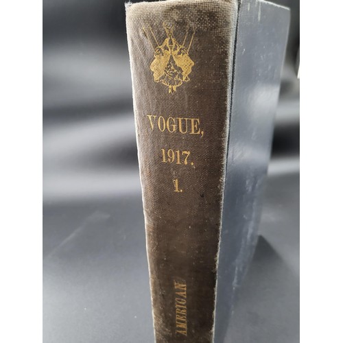 277 - Vogue 1917 American January-March Book Very Rare Item & in Good Condition Binder Looks to Have B... 