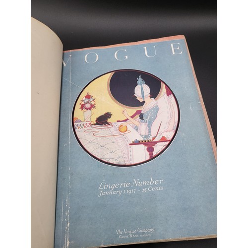 277 - Vogue 1917 American January-March Book Very Rare Item & in Good Condition Binder Looks to Have B... 