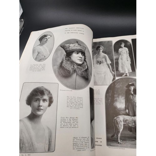 277 - Vogue 1917 American January-March Book Very Rare Item & in Good Condition Binder Looks to Have B... 