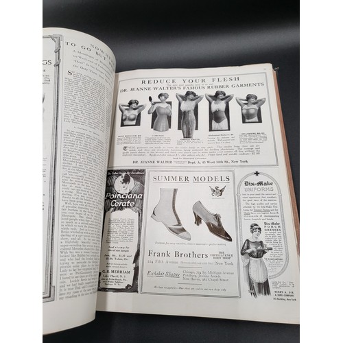 278 - Vogue 1915 May-Aug Book Very Rare Item & in Good Condition Binder On Front Shows Wear This Has 8... 