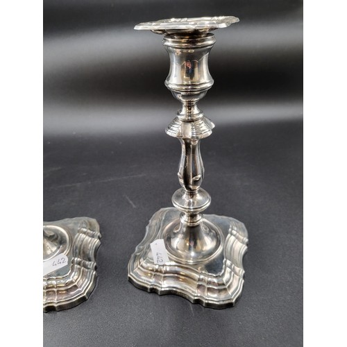 280 - Pair of Sterling Silver Candlesticks in Reasonable Good Condition & Fully Hallmarked Weighted So... 