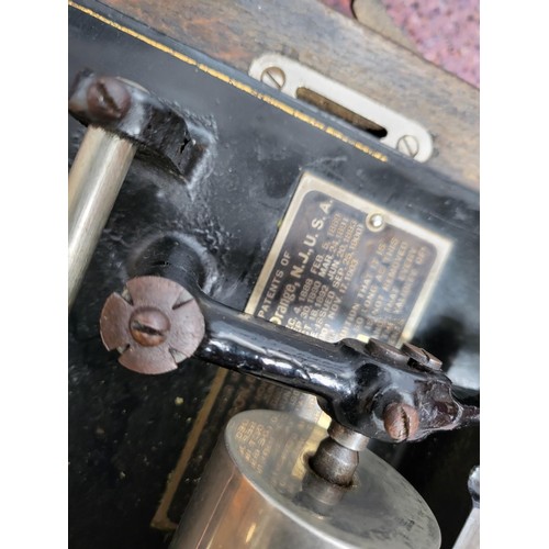 289 - Edison Standard Phonograph When Wound Up Record Holder Turns as it Should May Need Needle parts Unsu... 