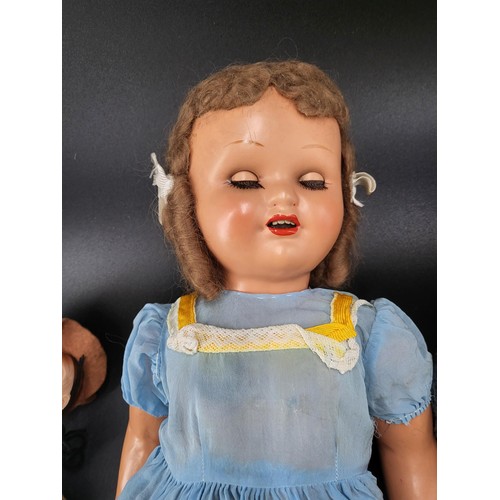 304 - Vintage Ideal Bebe Molina Doll in Well Used Condition as Shown in Photos Comes with Two other Dolls ... 