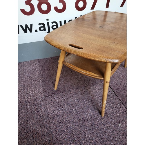 310 - Ercol Blonde Table with Handles Very Good Condition Measures 73cm Long by 45cm Wide 40cm Tall