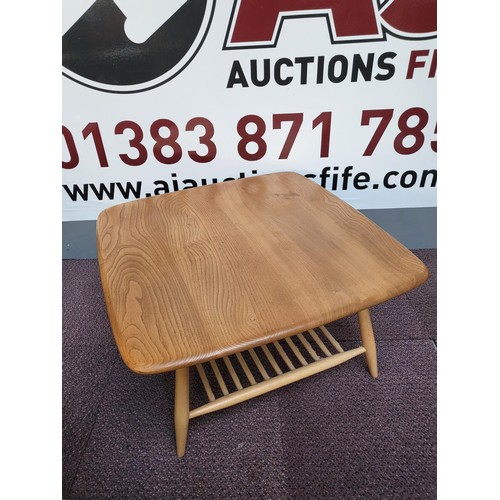 311 - Ercol Blonde Square Table Coffee Table Very Good Condition Measures 75cm by 75cm Square 40cm Tall