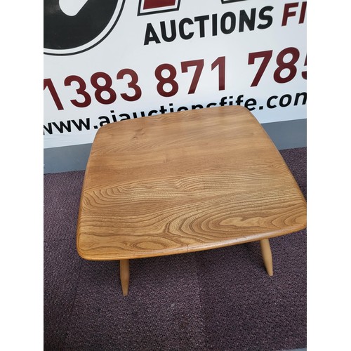 311 - Ercol Blonde Square Table Coffee Table Very Good Condition Measures 75cm by 75cm Square 40cm Tall