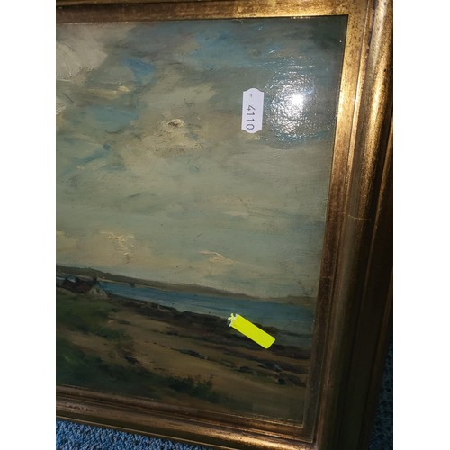 325 - Original Painting by W. S. Stevenson RSA Titled Largo Bay Painting Apparently Unsigned Label to Reve... 