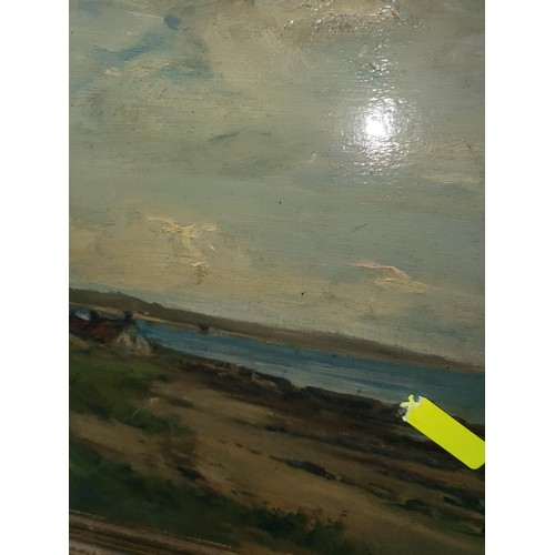 325 - Original Painting by W. S. Stevenson RSA Titled Largo Bay Painting Apparently Unsigned Label to Reve... 