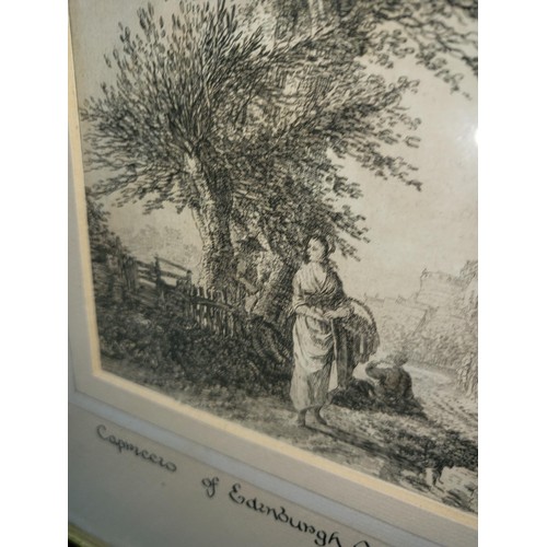 327 - Original Etching by Paul Sandby RA 1725-1809 The Etching is Dated from Around 1750 Depicting Hamilto... 