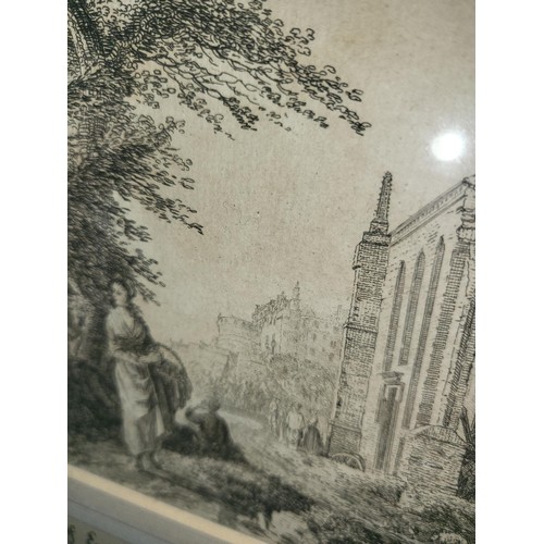 327 - Original Etching by Paul Sandby RA 1725-1809 The Etching is Dated from Around 1750 Depicting Hamilto... 