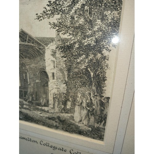 327 - Original Etching by Paul Sandby RA 1725-1809 The Etching is Dated from Around 1750 Depicting Hamilto... 